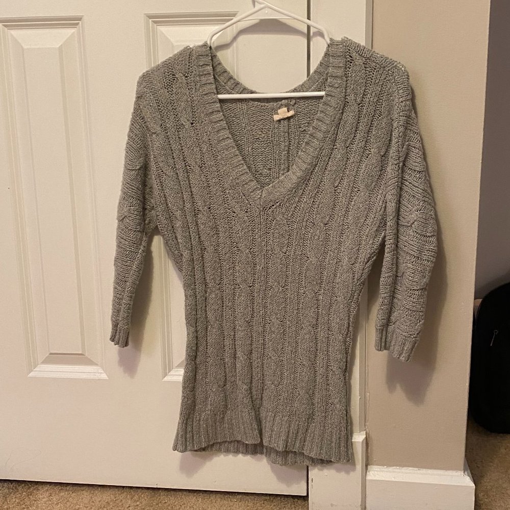 Grey V-neck Sweater from Aerie - Picture 1 of 4
